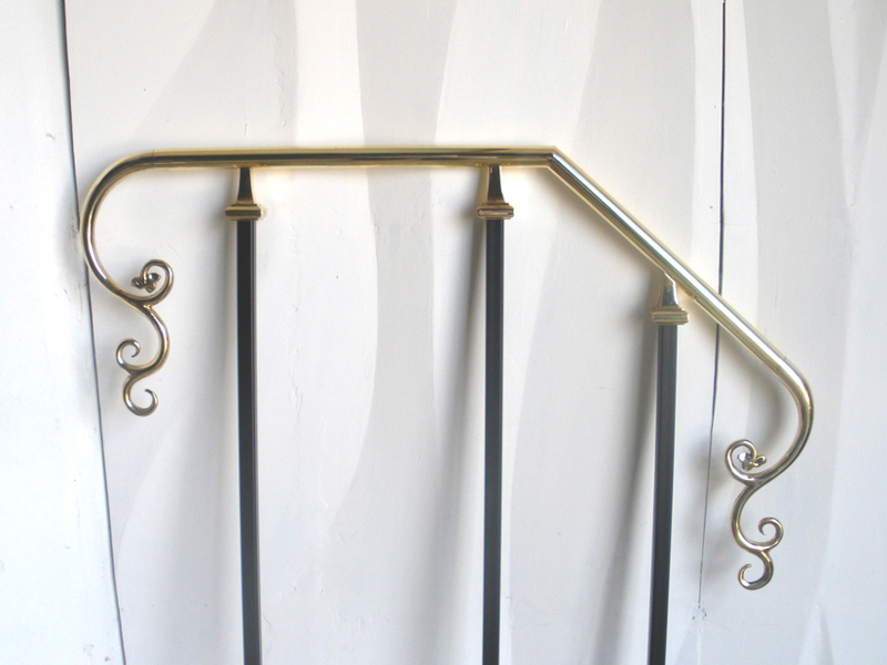 Brass and Steel Lectern Rail